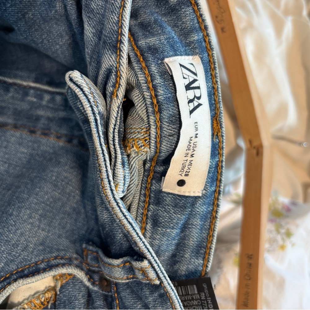 Zara blue denim maxi skirt Size M - Picture 4 of 4